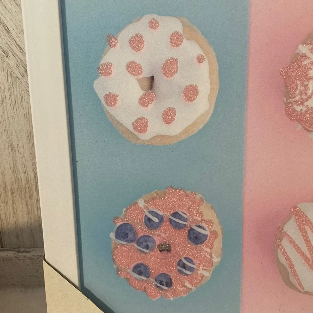 Hobby Lobby Pink and Blue Donut Wall Art